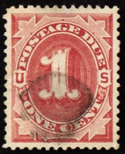 U.S. Used Stamp Scott #J22 1c Postage Due, Superb. Large Margins. A Gem!