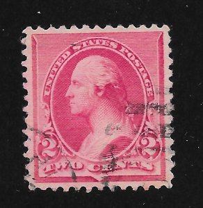 #220 Used, 2c. Washington, XF, Free Insured Shipping