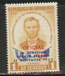 Honduras  Scott C325 JFK overprint airmail stamp MNH**