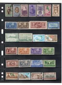 EGYPT COLLECTION ON STOCK SHEET MINT/USED