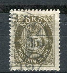 NORWAY; 1890s early classic 'ore' type used Shade of 35ore. + fair Postmark