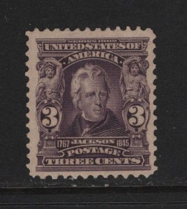 302 VF+ original gum lightly hinged with nice color cv $ 55 ! see pic !