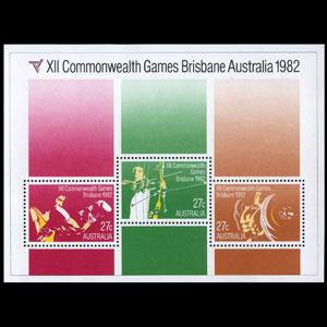 AUSTRALIA 1982 - Scott# 844a S/S Comm.Games NH