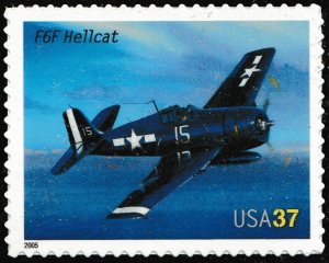 US 3918 Advances in Aviation F6F Hellcat 37c single (1 stamp) MNH 2005 