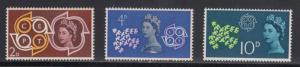 Great Britain    #382-84   mnh     cat $0.75