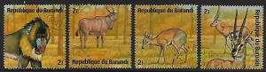 Burundi # 480a-480d - African Wildlife 2F - set - CTO