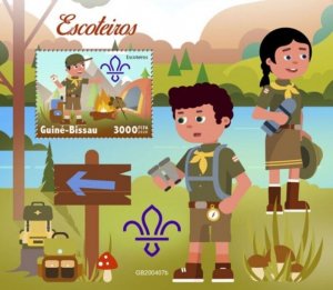 Guinea-Bissau - 2020 Boy Scouts & Girl Scouts - Stamp Souvenir Sheet - GB200407b