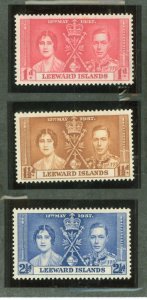 Leeward Islands #100-102 Unused Single (Complete Set)