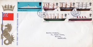 Great Britain 1969 Ships & Boats Set (6) FDC Edinburgh.1