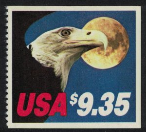USA American Bald Eagle Bird and Moon $9.35 3-side imp 1983 MNH SG#2044