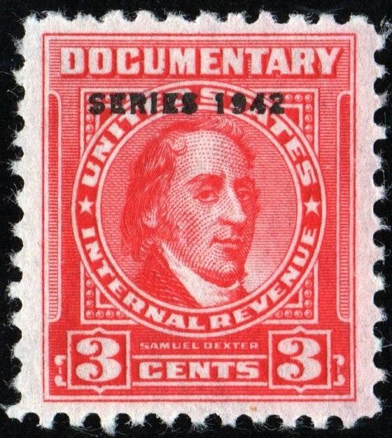 R338 3¢ Revenue: Documentary (1942) MLH