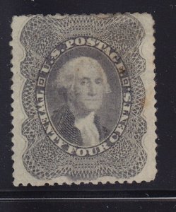 37 F-VF scarce unused ( mint regummed ) with nice color cv $ 500 ! see pic !