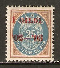 Iceland    #48  MH  (1902)  c.v. $1.00