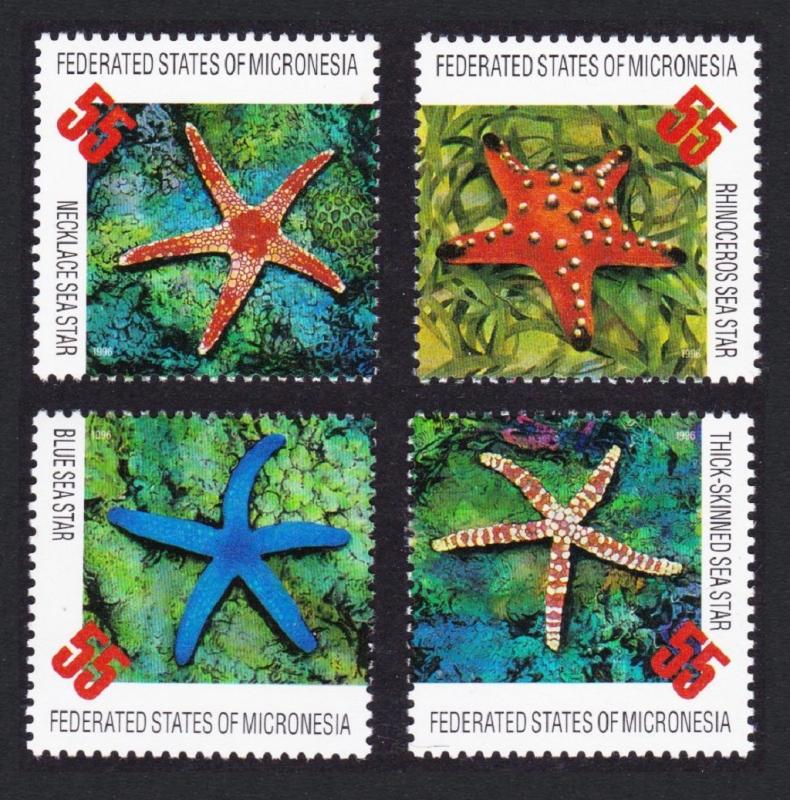 Micronesia Starfish 4v SG#490-493 SC#240 a-d