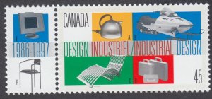 Canada - #1654 Industrial Design with Tab - MNH