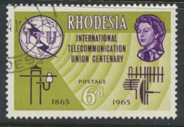 Rhodesia   SG 351  SC# 200    Used  ITU Centenary  see details 