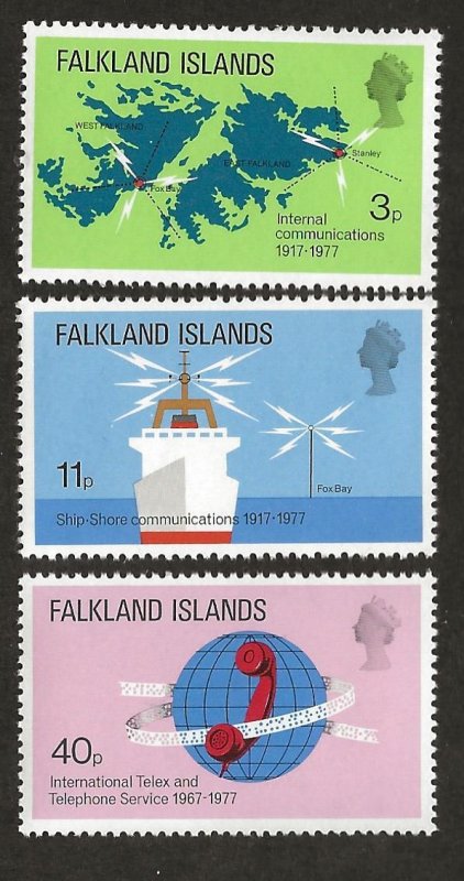 FALKLAND ISLANDS SC# 257-59  FVF/MNH