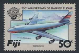 Fiji  SG663  SC# 493  MNH Manned Flight Aviation see scans & detail