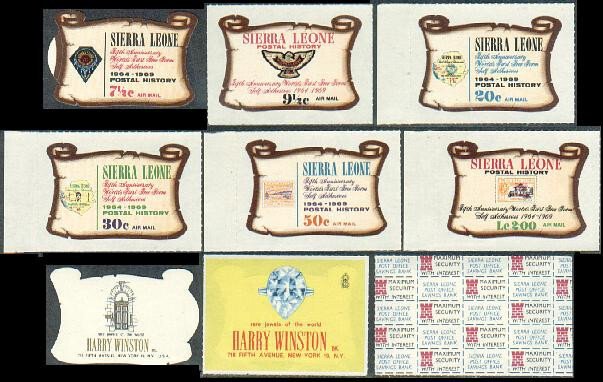 Sierra Leone 369-374,C84-C89,MNH.Michel 437-448. Free-form stamps,1969.Kennedy.