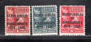 SAMOA SC# 163-65 FVF/OG