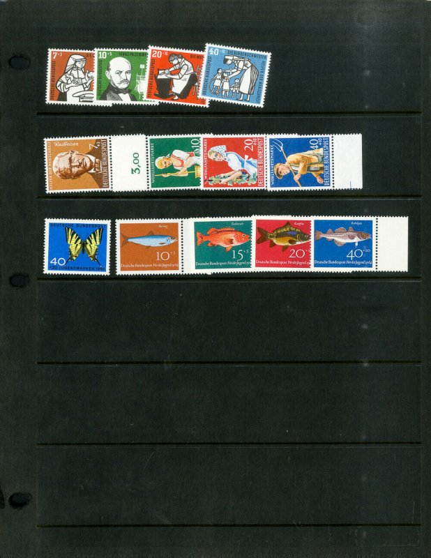 German Stamps All mint NH lot of sets. Mostly blocks of 4.