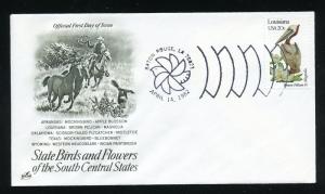 US 1970 State Birds & Flowers - Louisiana UA ArtCraft FDC Capital Postmark