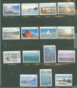 Australian Antarctic Territory #L60-L74  Single (Complete Set) (Landscapes)