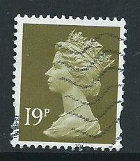 GB Machin 19p QE II  SG Y1682 Fine Used