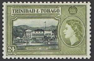 Trinidad & Tobago 80, MNH. Michel 163. QE II, 1953. Government House.