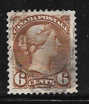 Canada 39: 6c Queen Victoria, used, VF
