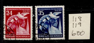 Germany DDR #118-119  Definitive Used