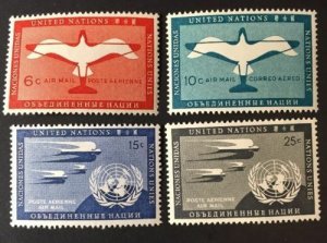 United Nations Stamps Scott C1-C4 MH