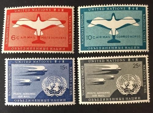 United Nations Stamps Scott C1-C4 MH