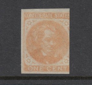 CSA #14 Imperf   (Mint NEVER HINGED) cv$100.00