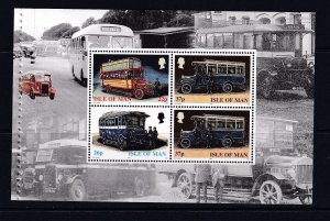 Isle Of Man  1999  - Vintage Manx Buses  - MNH -  Bklt pane # 832a