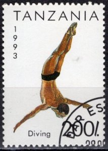 Tanzania 1992: Sc. # 1023; Used CTO Single Stamp
