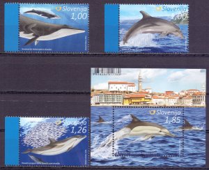 Slovenia. 2016. Whales fauna. MNH. 