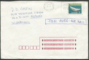 Canada 1990 Beluga Whale Stamp on cover (424)