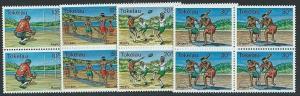 TOKELAU 1979 Sports set in blocks of 4 MNH................................41478B