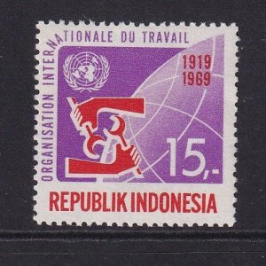 Indonesia   #751  MNH  1969  anniversary ILO  15r