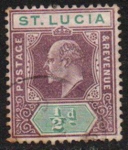 St. Lucia Sc #50 Used