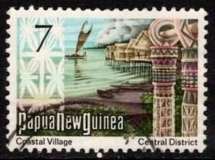 Papua New Guinea - #373 Coastal Village Central District - Used