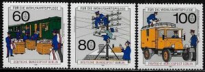 Germany: Berlin #9NB283-5 MNH Set - Telecommunications