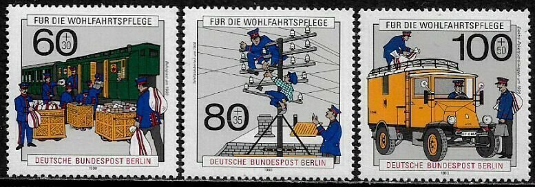 Germany: Berlin #9NB283-5 MNH Set - Telecommunications