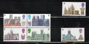 GREAT BRITAIN Scott # 589-94 - QEII & British Buildings