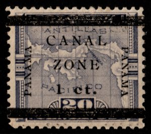 ✔️ CANAL ZONE 1905/1906 - OVERPRINT ON PANAMA - SC. 16b MH [109]