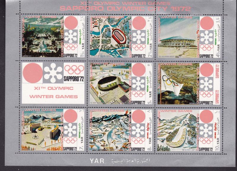 Yemen x 6 mint mini sheets