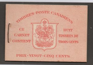 Canada - Unitrade# BK34d  Booklet/ French/ Surch rates - Lot 0224129