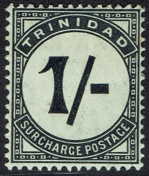 TRINIDAD 1905 POSTAGE DUE 1/- WMK MULTI CROWN CA 