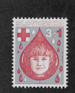 Slovakia 1993, Red Cross for Children Issue, Sc # B28, VF-XF MNH** (AD-St)